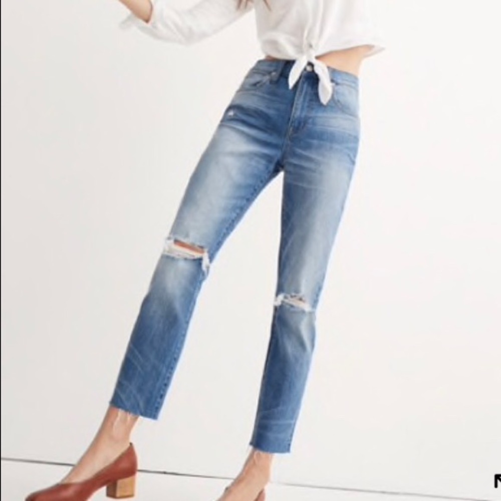 Madewell High Rise Slim Boyjean